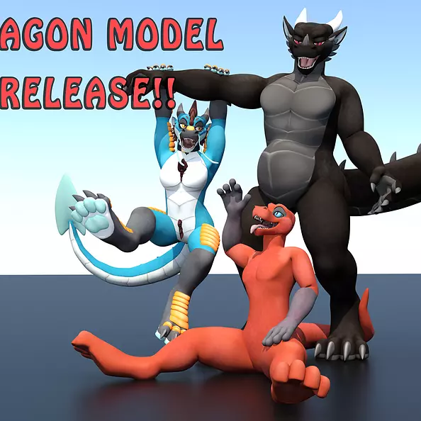 Dragon VRchat Model by Zairiza