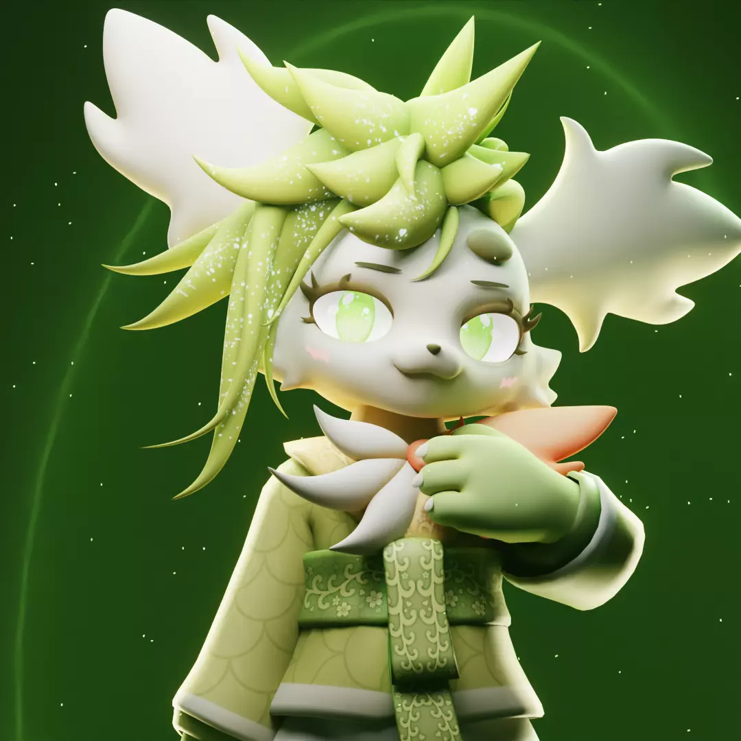 Flora - Kemono Shaymin (Furry VRChat Avatar Base) | By TheRPGslayer ...