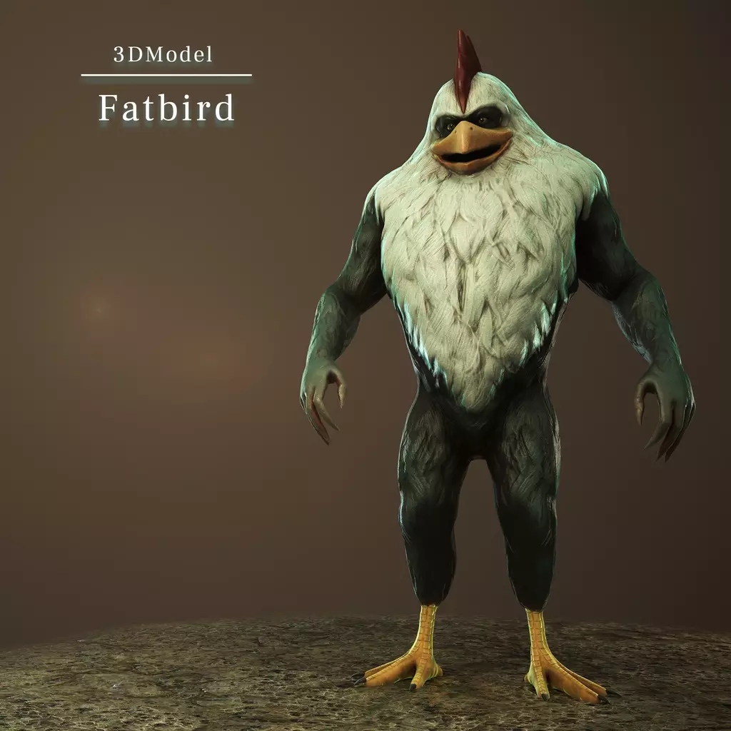 Original Fat Bird 3D model | By to0328 | VRCArena