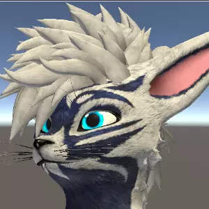 Short Fluffy Hair (FREE VRChat Asset)