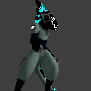 Protogen CYMK - VRChat Avatar, By Kaelygon