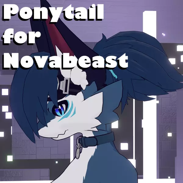 Ponytail Hair for Novabeast - VRChat Hair Accessory | By Tubbytubs ...