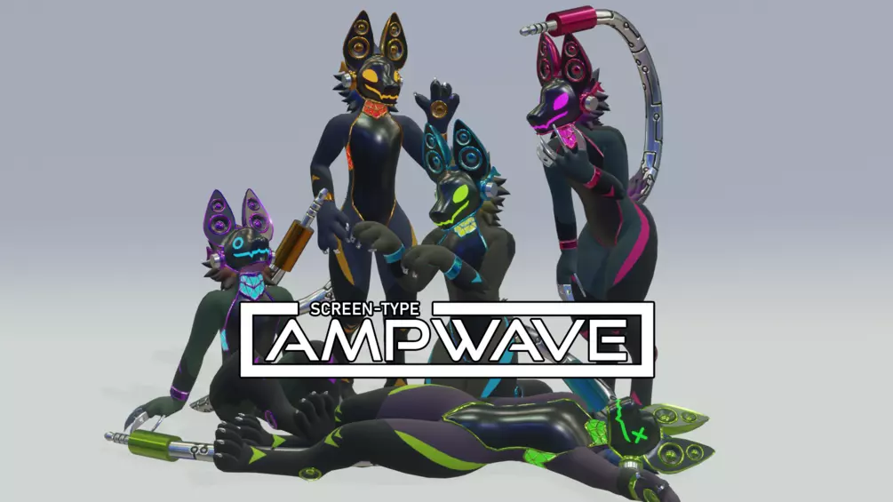 Ampwave Screen Variant (VRChat Ready Avatar) | By BlizzyFox | VRCArena