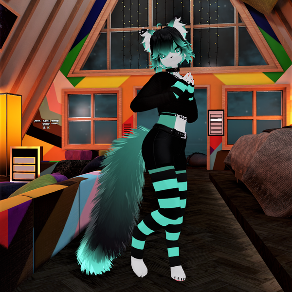 April The Cat Furry VRChat Avatar By Alex The Cat The VRCArena 