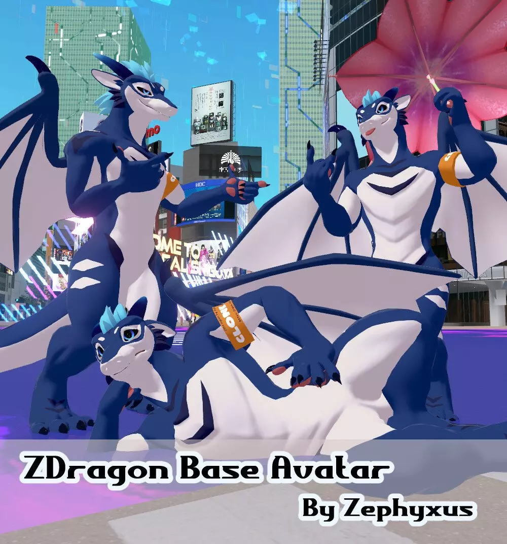 VRChat ZDragon Base Avatar 1.0 | By Zephyxus | VRCArena