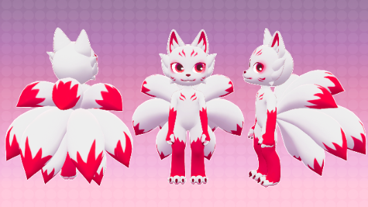 Zio Kitsune (VRChat Avatar Base) | By ziodynes098 | VRCArena