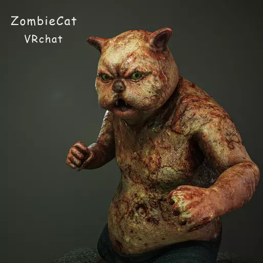 chaton zombie