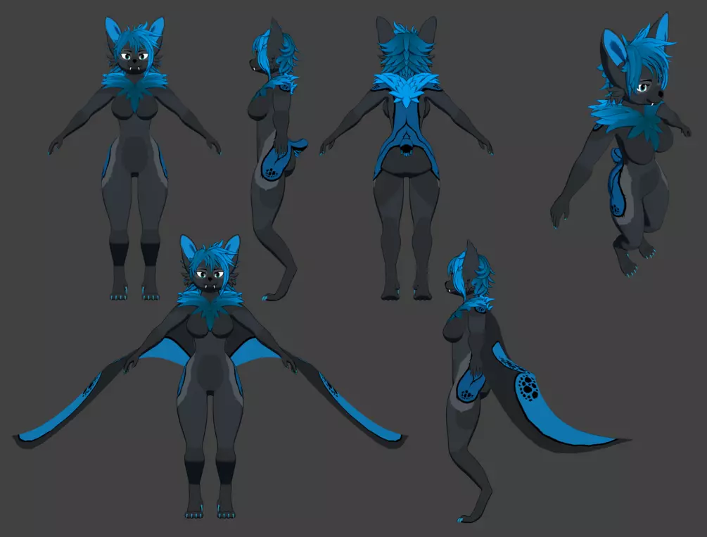 Female Base Avatar - VRChat 3D Model by Andyholm