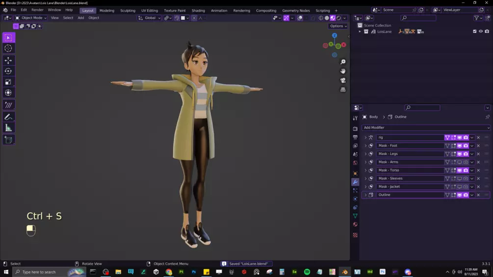 Lois Lane - VRChat Avatar with Blend File | By Sam Dutter | VRCArena