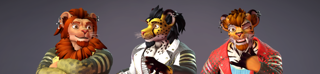 Azleus VRCHAT Feline - Cat - Lion Avatar PC | By RafaelSculpts | VRCArena