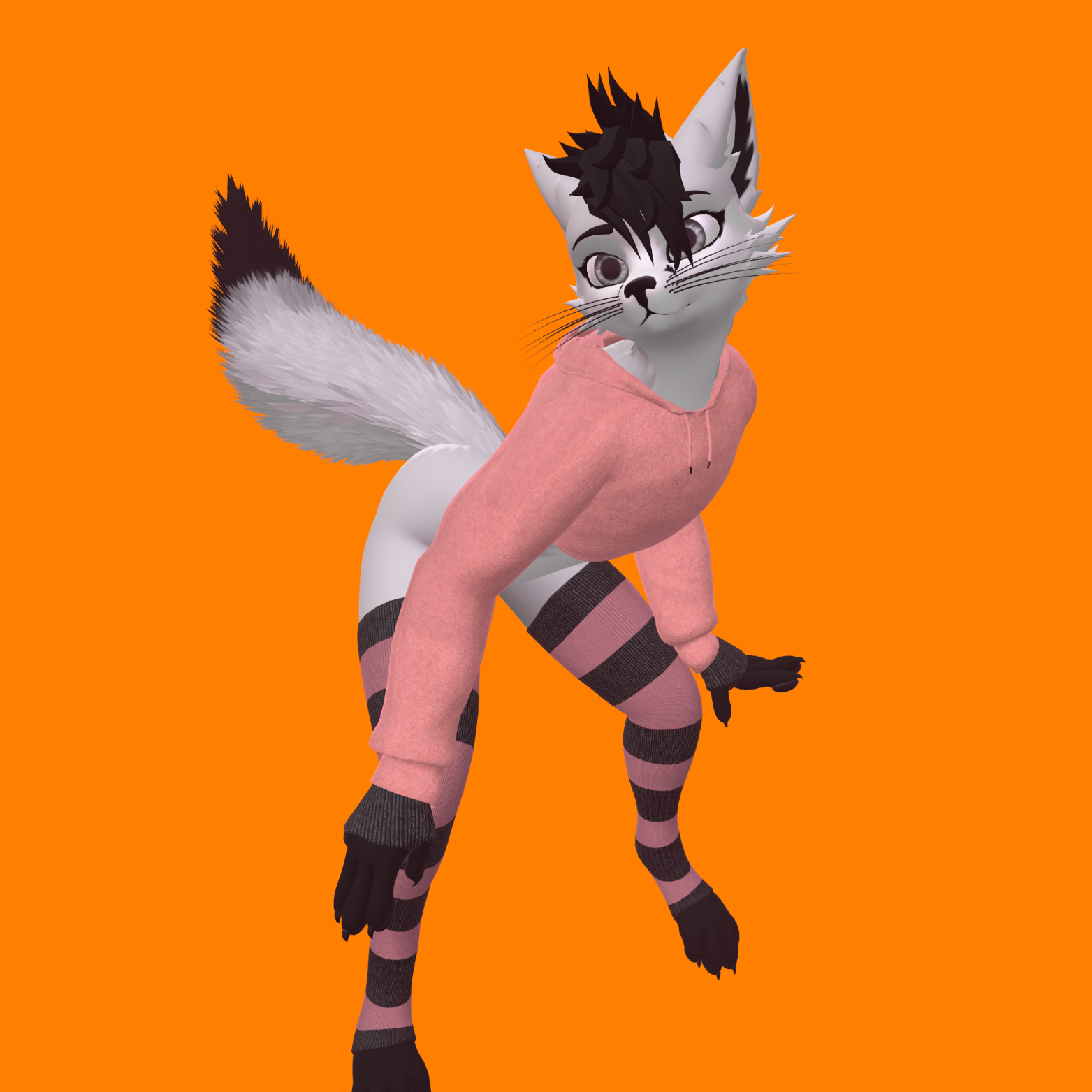 Femboy Outfit for [MiloFox] KitFox 3D Model for VRChat By Peanut