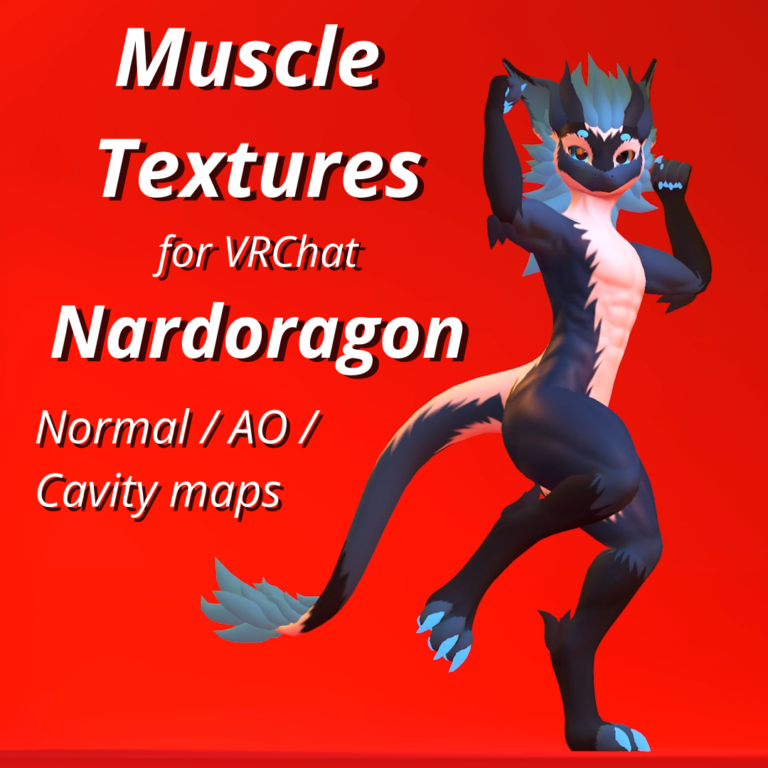 Nardoragon Muscle Textures - Normal map, Ambient Occlusion, Cavity map ...