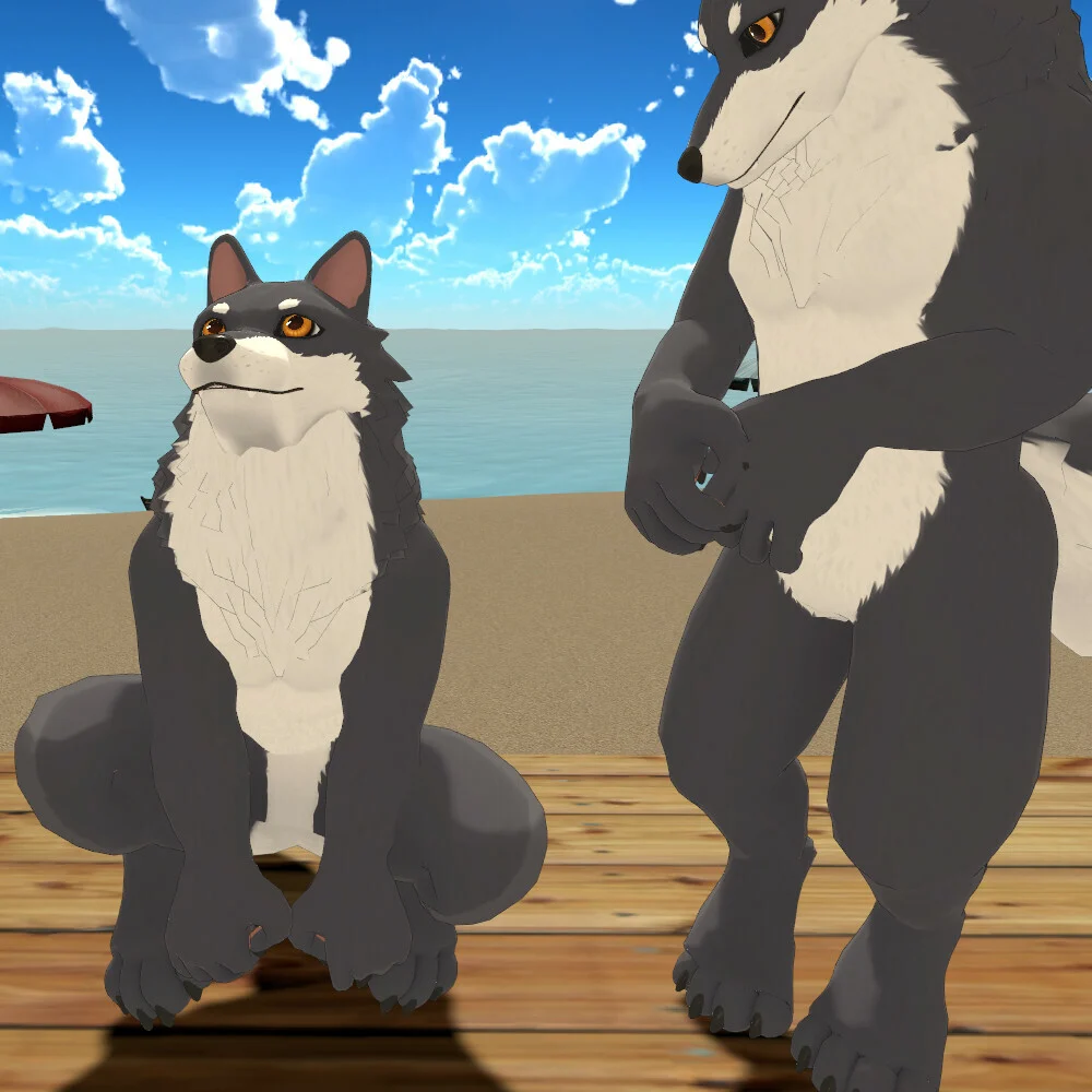 Wolf VRChat Avatar by BadflarOfficial on DeviantArt